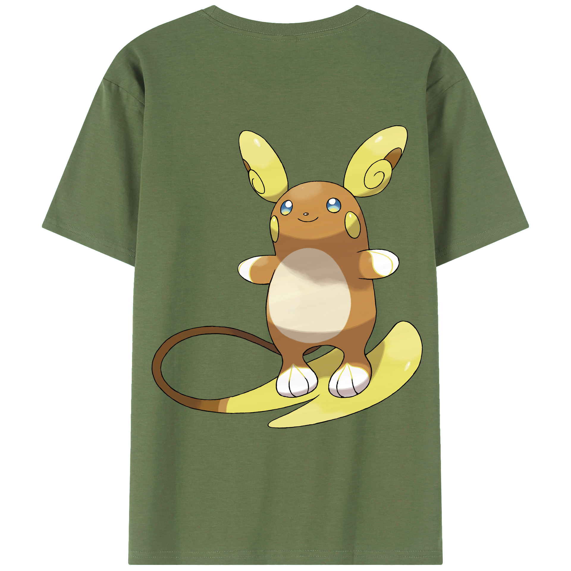 （画像用） ポケットモンスター Pokémon 綿100％ メンズ半袖Tシャツ（バックプリント） 通気性
